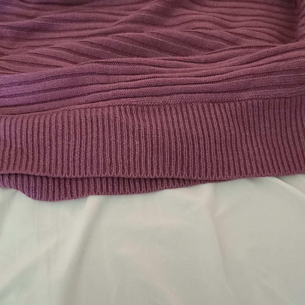 SOHO Mauve V-Neck Sweater XL - Picture 4 of 6